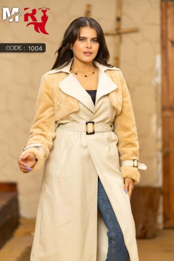 ام ار ترينش كوت جلد فى فرو