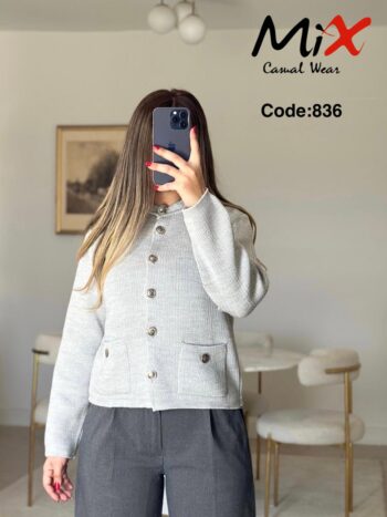 ميكس جاكيت قصير زراير