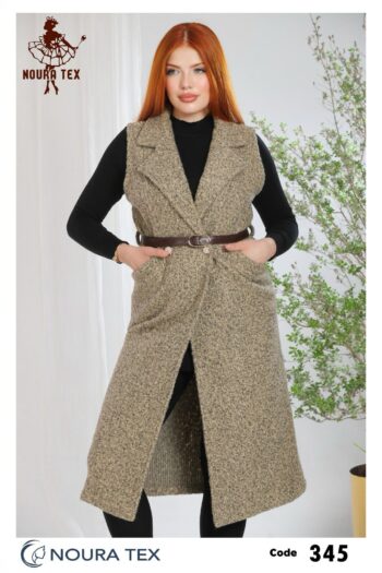 نورا تكس بالطو فرو كت حزام جلد