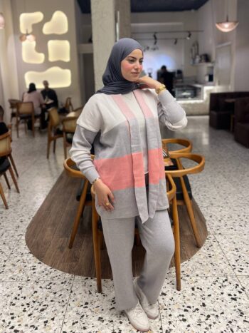 ميس ليندا سوت مقلم تريكو