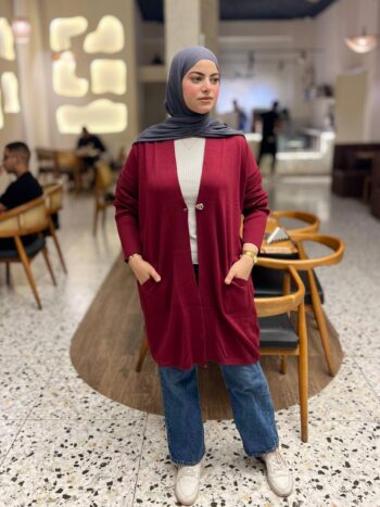 ميس ليندا كارديجان طويل مشبك