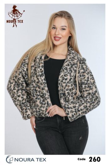 نورا تكس جاكيت اوفر سايز فرو تايجر